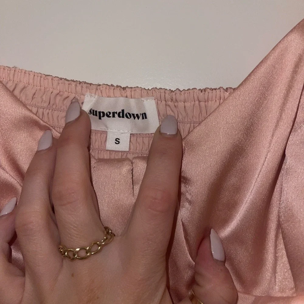 SUPERDOWN Pink Corset Top - Picture 3 of 4